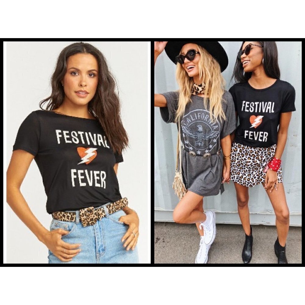 💕SHOW ME YOUR MUMU💕 Lennox Tee ~ Festival Fever